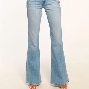 Women's Light Blue Flared Jeans